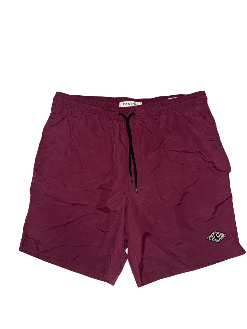 PacSun Men's Burgundy Athletic Drawstring Shorts
